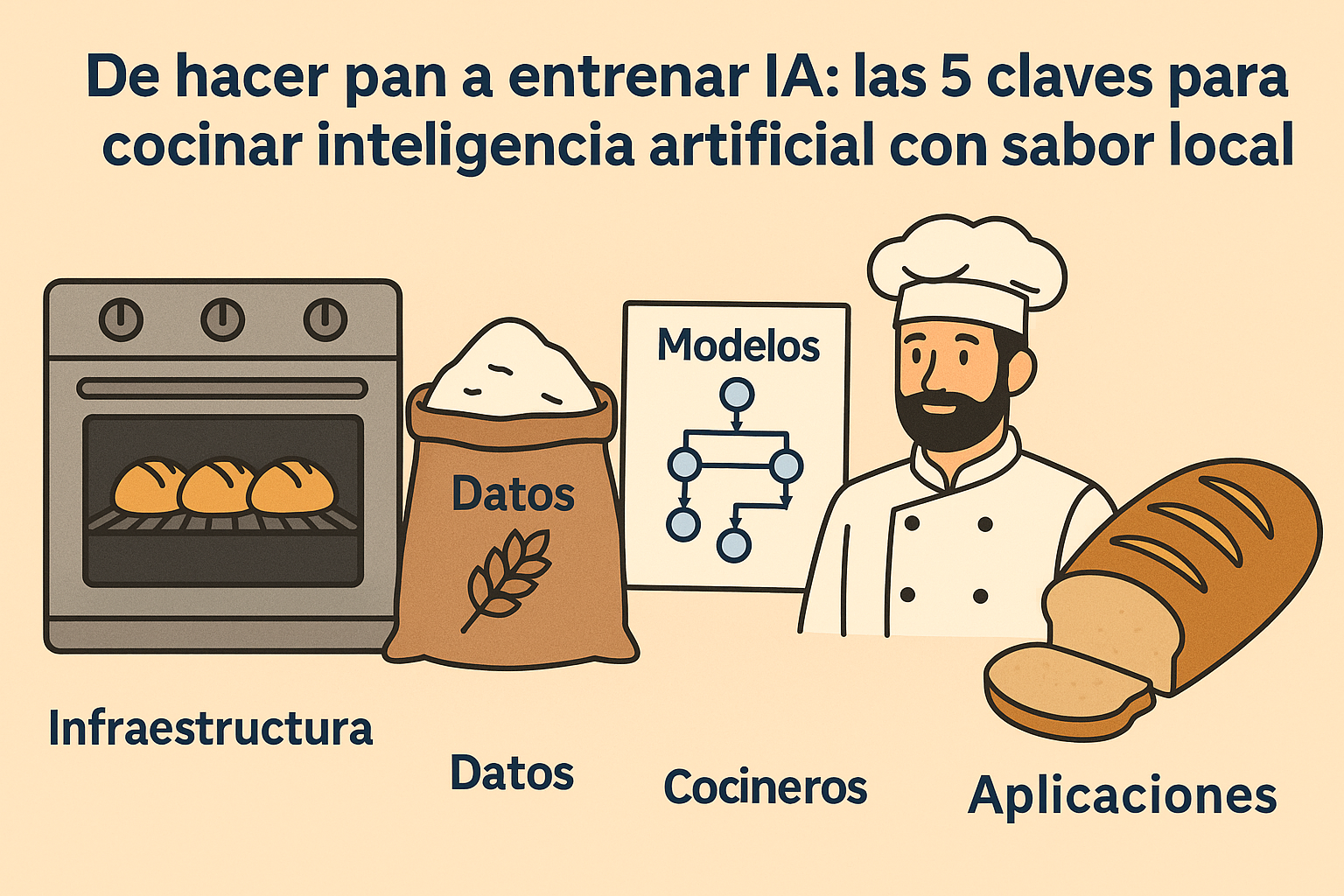 🧠🍞 De hacer pan a entrenar IA: las 5 claves para cocinar inteligencia artificial con sabor local
