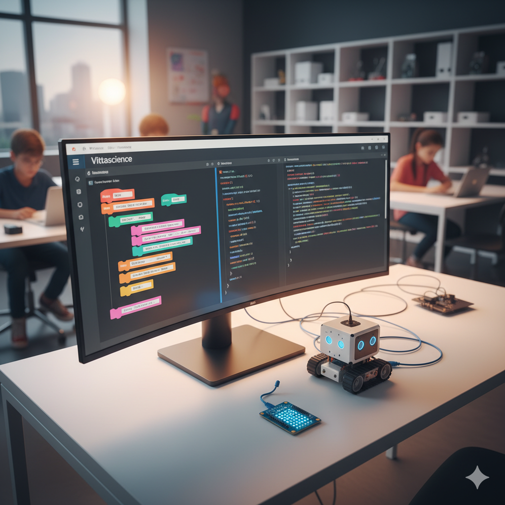 De Bloques a Python: Vittascience y la Arquitectura Híbrida que Impulsa la Programación