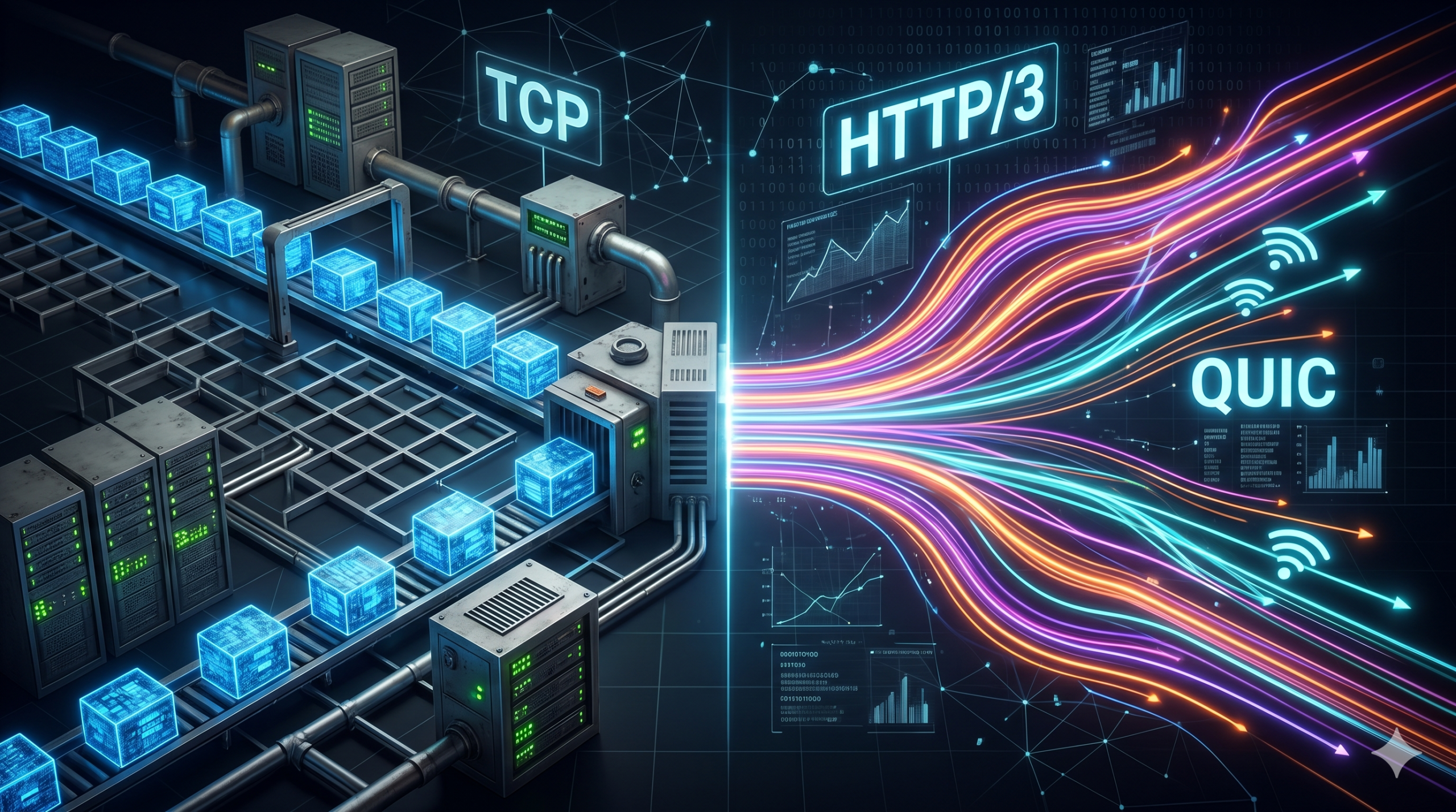 El fin de una era en la red: Por qué HTTP/3 está jubilando al viejo TCP (y por qué tu web volará)